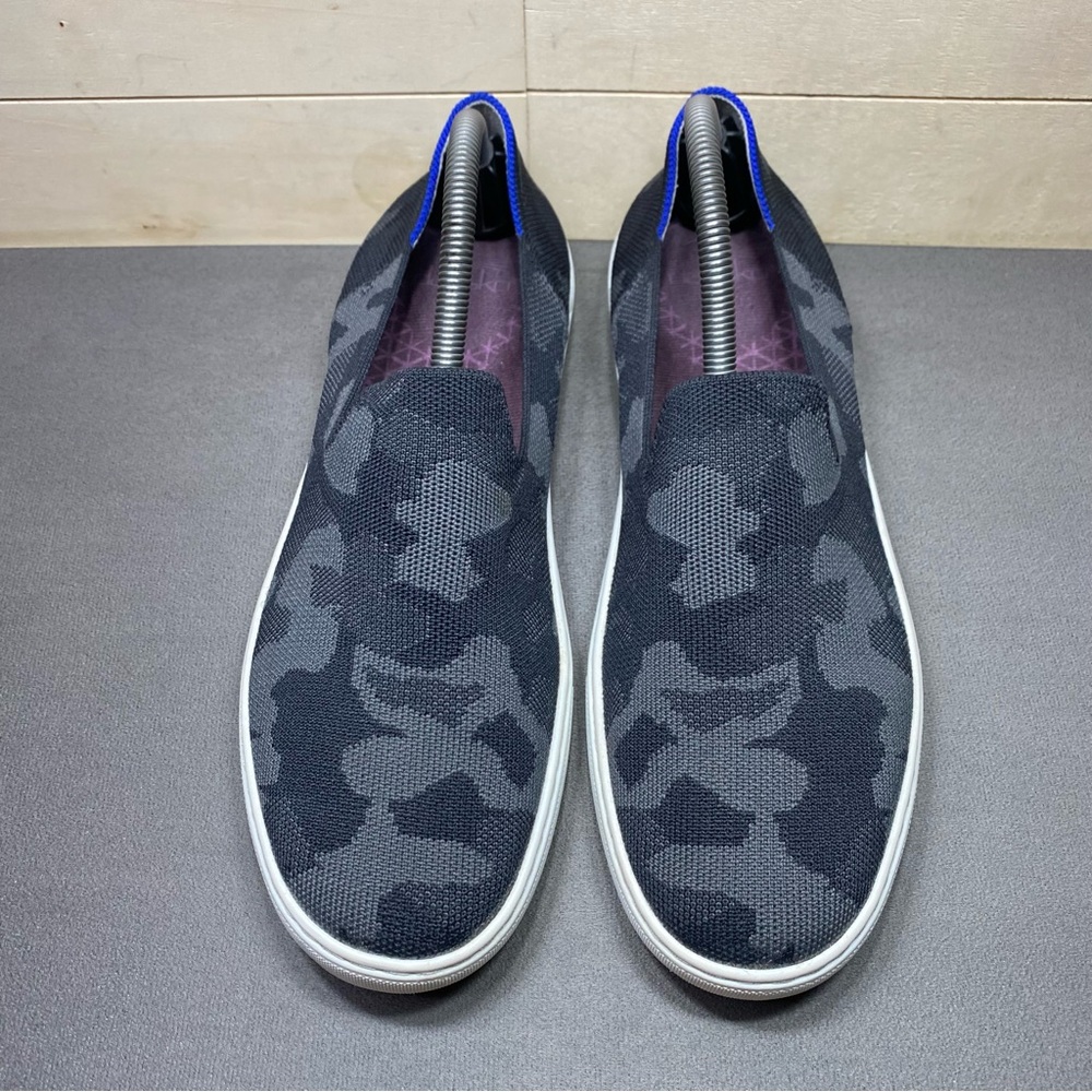 Rothy's The Original Slip-Ons Grey Camo Women's Size 11 Shoes Knit Sneakers - Picture 7 of 11